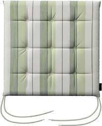 Poduszka na krzesło Karol, zielone pasy, 40 x