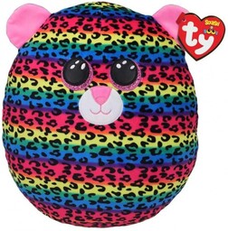 Ty Squish-a-Boos wielokolorowy lampart - DOTTY, 30 cm