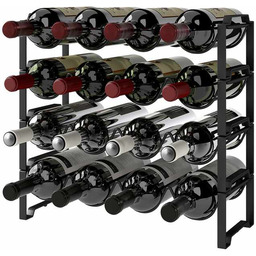 Stojak na wino Homcom 42,5x16,5x41cm., czarny