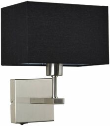 Kinkiet LAMPA ścienna NORTE WL-1122-1-A-SN-RC-BL Italux abażurowa OPRAWA