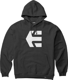 bluza ETNIES - Classic Icon Hoodie Black/White (976)