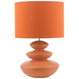 Dar Lighting Ceramiczna stołowa lampa Discus DIS4211 abażurowa