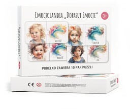 Puzzle do pary ''Dopasuj Emocje'' dla dzieci 3+
