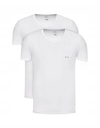 ARMANI EXCHANGE Koszulka t-shirt biała 2 PACK r