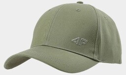 Czapka z daszkiem strapback unisex 4F 4FWSS24ACABU271-43S Zielony