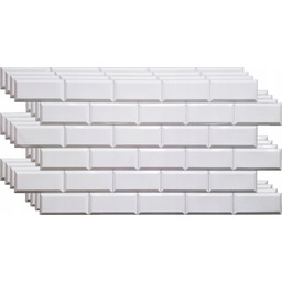 Mozaika Dekoracyjna Panele Ścienne 3D Pcv Grey Seam