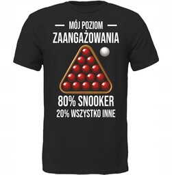 Koszulka Mój Poziom Zaangażowania Snooker Prezent