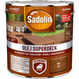Olej do tarasów i mebli ogrodowych Superdeck Tek