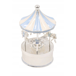 Karuzela Pozytywka z masy perłowej niebieska Chrzest Roczek