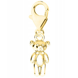 Złota Zawieszka z Misiem Niedźwiedź Pluszak Bear Miś