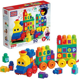 Mega Bloks Muzyczny Pociąg ABC z klockami