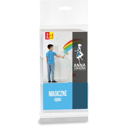 Anna Zaradna Magiczne Zestaw Gąbek, Biały, 3 Sztuki