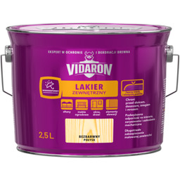 Lakier zewnętrzny bezbarwny 2,5 l VIDARON