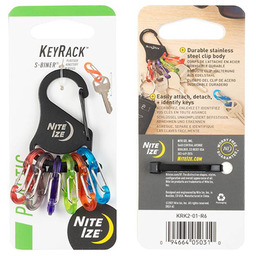 Karabińczyk Nite Ize KeyRack S-Biner - Czarny -