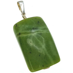 Nefryt Piękny Wisiorek Srebro 925