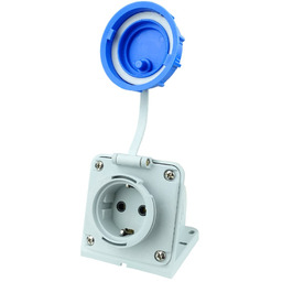 Gniazdo naścienne hermetyczne 16A 2P+Z 230V IP68 natynkowe