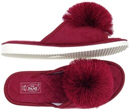 Kapcie damskie polski producent pantofle z pomponem PAMI