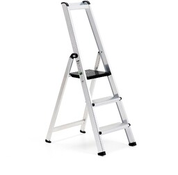 Profesjonalna drabina aluminiowa UPWARD, 3 stopnie, wys. 660