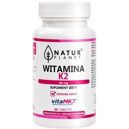 Witamina K2MK7 100 mcg NaturPlanet, 60 tabl.