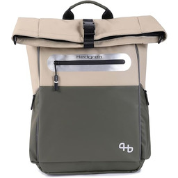 Hedgren Chain Plecak Unisex Dorosły, Beżowy/oliwkowy, Talla única,