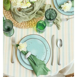 Mg Home Zestaw Obiadowy Z Porcelany Gemma Green
