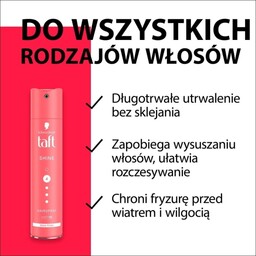 TAFT Shine Lakier do włosów 4 Supermocny 250