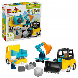 Lego Duplo Maszyny budowlane 3w1 koparka wywrotka 10475