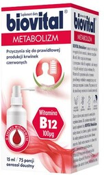 Biovital Metabolizm aerozol doustny z witaminą B12, 15ml