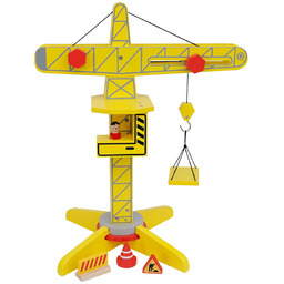 Duży Drewniany Dźwig Budowlany Żuraw Ruchomy 34 El