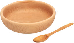 ČistéDřevo Zestaw miska 20 cm + łyżka 21