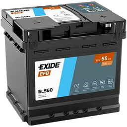 EXIDE EL550 Akumulator Pojemność akumulatora: 55Ah