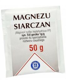 Siarczan magnezu Sól gorzka leczenie zaparć, 25 g
