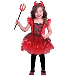 Strój dla dzieci Diablica rogi Tiulowa halloween