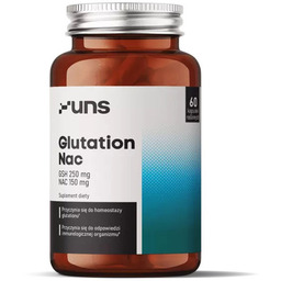 UNS, Glutation NAC, Suplement diety, 60 vegcaps.