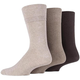 Gentle Grip 3PACK Skarpety męskie, bezuciskowe, z szerokim