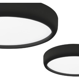 MILAGRO Plafon GEA BLACK 36W LED Ø390 mm