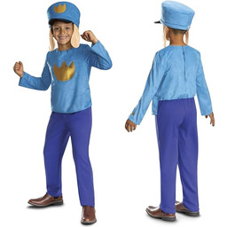 Dog Man 171919K-20L Fantazyjna sukienka filmowa INTL, niebieska