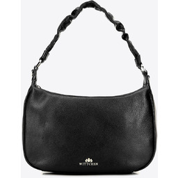 Damska torebka na ramię ze skóry naturalnej czarna