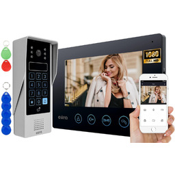 Wideodomofon Eura Delta Czarny Monitor 7" Tuya WiFi
