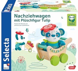 Selecta 62088 Tulips Garden, wózek do ciągnięcia
