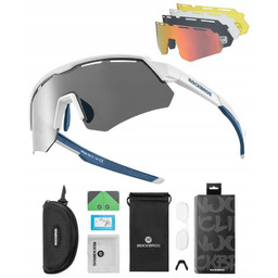 PRZECIWSŁONECZNE Okulary ROWEROWE - 4 SOCZEWKI UV