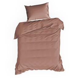 Eurofirany Pościel satynowa 140x200 Nova marsala dwustronna