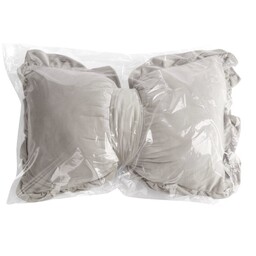 Eurofirany Poduszka dekoracyjna 35x55 Kokarda 2 beżowa obszyta