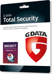 Oprogramowanie G DATA Total Security 2PC 2lata karta-klucz