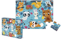 Janod Puzzle dotykowe dla dzieci, zwierzęta leśne, 20