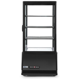 WITRYNA CHŁODNICZA NASTAWNA 78L CZARNA 170W 444x397x940 mm