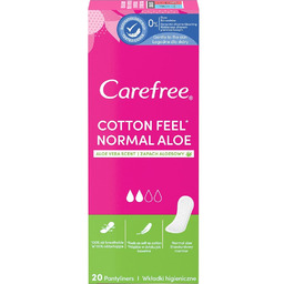 CAREFREE Cotton Feel Normal wkładki higieniczne Aloes 20