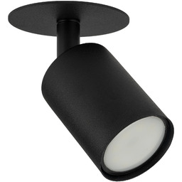 Kinkiet podtynkowy metalowy czarny regulowany NEX BLACK