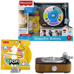 Fisher Price Zabawka interaktywna FISHER-PRICE Gramofon Malucha JGX04