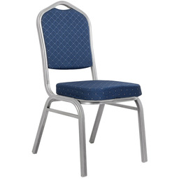 Krzesło bankietowe, weselne ares niebieskie / srebrne
